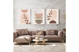 JNAOZI Images de plantes esthétiques Images décoratives Boho Images murales d'art abstrait moderne Ensemble d'affiches bohème, sans cadre (ensemble-07,40x60 cm * 3 pièces)