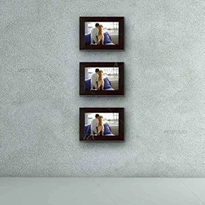 ArtzFolio Wall Photo Frame D7 Dark Brown 4x6inch;Set of 3 PCS