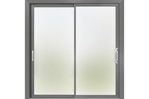 Fmtasx Frosted Window Film Self Adhesive, Privacy Static Cling Window Tint for Glass Windows, 60cm x 200cm Matte Window Sticker for Bathroom Kitchen Office