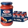 Barilla Pasta Sauce - Napoletana 400 gm, Non - GMO Project Verified, Vegan, Gluten free, No added Colour or Presevatives (Pack of 6)