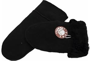 Reissner Lammfelle warme Merino Lammfell Fäustlinge Faust Handschuhe für Damen und Herren HDS-FAUST1 in beige, braun und schwarz