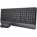 Trust Trezo Tastiera e Mouse Wireless, Layout Italiano QWERTY, Design Sostenibile, Combo Silenzioso e Ergonomico, Durata Batt