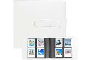 NISELITY Album fotografico con 256 tasche per Polaroid Go Instant Camera e Polaroid Go Flim, album fotografico per Polaroid Go Pictures (bianco)