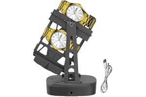 NIXIARA Máquina Enrolladora De Relojes: Enrolladora Automática De Un Solo Reloj, Dispositivo Autooscilante Para Relojes Mecánicos, Soporte De Exhibición Portátil Para Relojes Mecánicos De Cuerda Automática, N