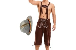 Oktoberfest-Utstyr För Män Traditionell Ölfestdräkt | Bayerska Kläder För Oktoberfest Pojkvänner & Pappor Bakgårdsparty