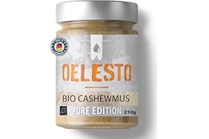 OELESTO® Organic Cashew Butter Cold Pressed - Cashew Butter 100% Cashew Seed Butter for Dips, Cereal, Salad Dressings - Topping - High Vitamin E Content