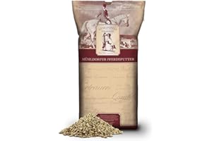 Mühldorfer Happy Mash - Nourriture sans Avoine - 15 kg - Savoureuse - Diverses huiles essentielles à Base de Plantes - Stimulation du métabolisme - Nourriture pour Tous Les Chevaux et poneys