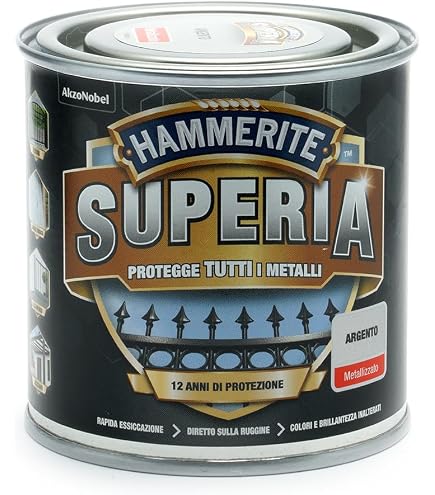 Vernice Hammerite Per Metallo - Effetto Martellato Blu | Antiruggine Fino A 8 Anni
