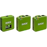 R&Oslash;DE Wireless GO (Gen 3) - &Uuml;&ccedil;&uuml;nc&uuml; Nesil, 32-bit, &Ccedil;ift Vericili, Kayıt &ouml;zellikli Kablosuz Mikrofon Seti (Yeşil)