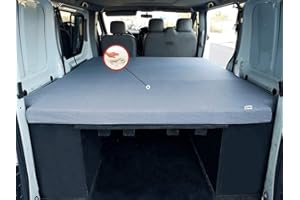 K´FOAM STORE KFoam.es Matelas Pliant viscoélastique pour Renault Trafic, Opel Vivaro et Nissan Primastar (2002-2014) 155x190x8 cm Couleur Gris002-2014 155x190x8 cm Color Gris