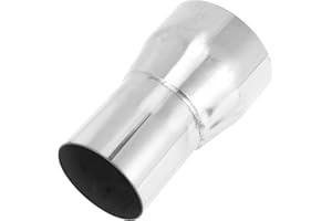Motoforti 2'' OD to 2.5'' OD Mandrel Exhaust Pipe Adapter Concentric Reducer Car Exhaust Pipe Tubing Piping Adapter 4" Length 201 Stainless Steel Silver Tone