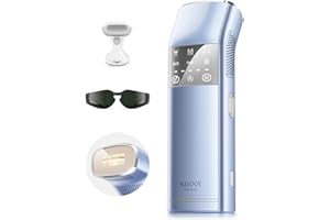 SALLOOT 27J Quadruple Pulse IPL Devices Hair Removal for Women, 2°C Sapphire 16.6 cm² Ice Cooling, 100 W Dual Lights, Hair Removal Laser Permanent Epilator with PHR Mode for Face, Body, Bikini Zone