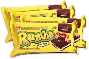 DUTIS PACK de 4 paquetes Galletitas RUMBA de BAGLEY. Galletitas Dulces rellenas sabor a Chocolate con relleno sabor coco.