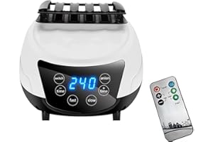 Gziztx Portable Electric Clothes Dryer 1500W, Heated Clothes Dryer Indoor with Timer and Remote Control, Dry Clothes Indoors with Low Noise Operation