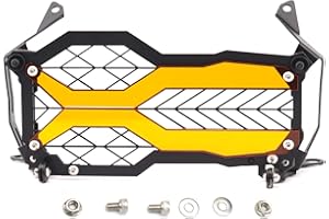 AFNCX R1200GS R1250GS Headlight Protector Debris Protection Motorcycle Headlight Cover Compatible for R1200GS LC ADV R1250GS ADV 2013-2023 (40 Years Edition Orange)