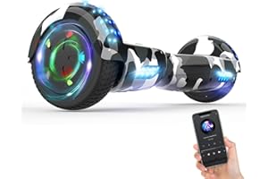 HOVERMAX Hoverboards,6.5 Zoll Hoverboards für Kinder,Hoverboards mit Bluetooth Led Flash, Geschenk für Jugendliche und Erwachsene