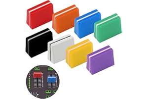 SAVITA 8 Fader Caps, Colorate Tappi Fader Mixer Slider Fader Manopole per Pioneer DJM350, 400, 500, 700, 750, 800, 850, 900NEXUS, 900SRT, 900NXS2, 2000, 2000nexus Facile da Installare