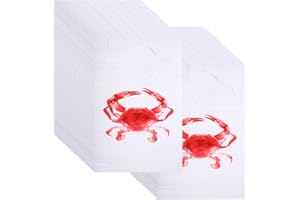 ULTECHNOVO 100Pcs Plastic Bibs for Adults, Keep Clothes Clean at Seafood Party, Oil-proof Apron Crab Bibs for Buffet, Hot Pot, Restaurant (23 Inch)