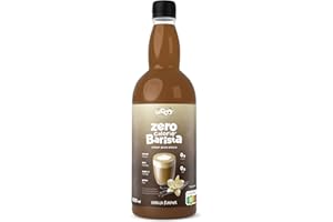 LOCCO LOW CALORIES COMPANY Locco Bezkaloryczny Syrop Barista ze Stewią | Wegański, Keto, Bezglutenowy | Bezcukrowy | Syrop do Kawy | Zero Kalorii | Waniliowy | 1L