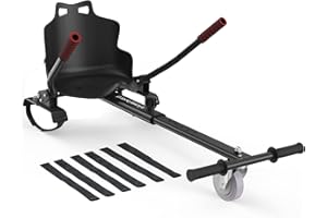 iHoverboard K3 Hoverboard Seat Attachment - Hoverboard Attachment for 6.5'' 8'' 8.5'' 10'' Two Wheel Self Balancing Scoote Hoverboard Go Kart Attachment for Kids/Adults