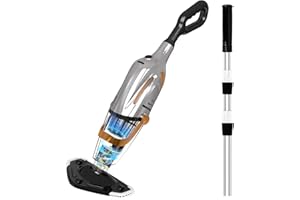PoolyPoly 2025 Aspirateur de Piscine à Batterie Rechargeable, Aspirateur à Main sans Fil, Nettoyeur Électrique pour Piscine, Jacuzzi, Spa, 80 Minutes d'Autonomie, Argenté