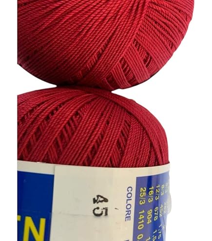 Filo Per Uncinetto Rosalina - 100% Cotone Mercerizzato, Confezione 3 Pezzi: Taglie 3 E 10, Per Filet E Trapuntatura