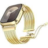 Apple Watch Uyumlu Metal Hasır Kordon | Manyetik Kilitli Paslanmaz &Ccedil;elik Kordon