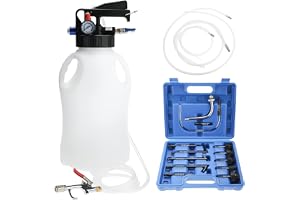 FreeTec Olja och vätska extraktor pneumatisk transmissionoljepump oljefyllare, med 14 delar ATF adaptersats (10 liter)