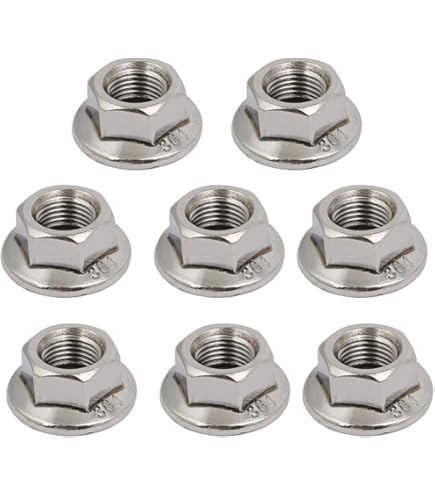 FLANGED NYLOC NUTS FLANGE NYLON INSERT LOCKING NUT ZINC PLATED M5 M6 M8 - View #5