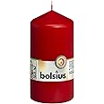 Bolsius Pillar Candle Regular , "Red 70 mm Width"