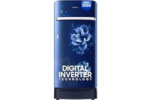 Samsung 189 L, 5 Star, Digital Inverter, Direct-Cool Single Door Refrigerator (RR21H2H25CU/HL, Camellia Blue, Base Stand Drawer, Single Touch Defrost, 2026 Model)