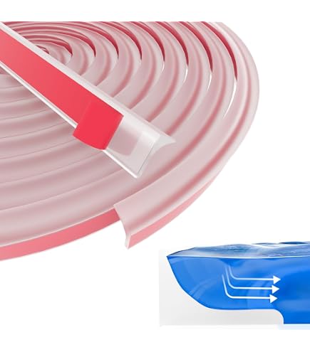 Dusch Schwallschutz Selbstklebend – Weiße Silikon-Duschschwelle 50cm, Wasserdamm Für Dusche & Küche