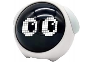 ELECTRONICA4YOU ELECTRONICA4U Zegar budzik lampka lampa nocna LED dla dzieci dziecka Emoji Emotikony