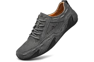 MGGMOKAY Mocassins pour Hommes Chaussures de Conduite en Cuir suédé Penny Loafers Classiques Confort Chaussures Souples Plats Flâneurs