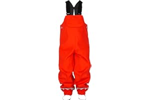LOVRAIN Waterproof Dungarees for Kids Children Toddlers Windproof Rain Trousers Water-Resistant Overalls 1-9 Years