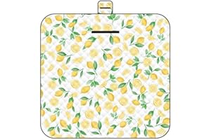 Lrocotanc Picknickmatte 2mx2m (Zitrone) – Große Faltbare wasserdichte Picnic Blanket - Outdoor Krabbeldecke & Strandmatte | Waschbare Picknickdecken für Camping, Garten & Strand