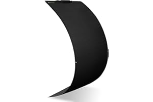 Topsolar Flexibel Solarmodul 100W 12V Solarpanel Monokristallin Solarzelle Photovoltaik Solarladegerät Solaranlage mit Ladeka