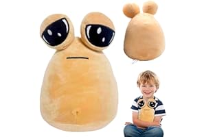 HYDTQCL Alien Pou, My Pet Alien Pou, 22 cm Peluche Alieno, Kawaii Alieno Farcito Peluche, Alien Pou Peluche Figura, Giocattolo di peluche Alien Pou, per Ragazze Ragazzi Bambini Regalo di compleanno(A)