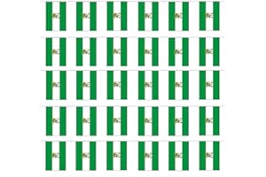 Durabol Cadena De Bandera Andalucia Comunidades autónomas de España 70 Banderin 20 X 30 CM - 50 Metro