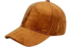 QWUVEDS Gorros para mujer pequeña nueva gorra de béisbol de terciopelo para mujer y hombre aplastado llano sombrero de papá gorra deportiva Hip Hop Hats Unstructured 1 sombrero rojo mujer, caqui, Talla única