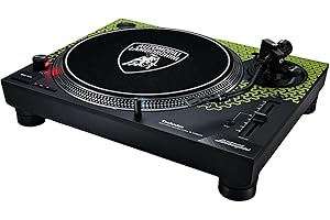 Technics SL-1200M7PBG Lamborghini Edition Direct Drive Turntable System, Coreless Motor, 3-Speed Vinyl Player, Stylus Illuminator, Green
