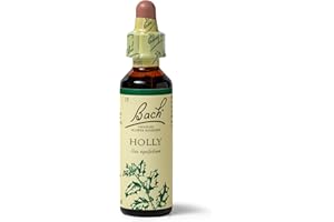 BACH FLOWER REMEDIES Bach Original Flower Remedies (Holly) Stand Your Ground, Goodwill Towards Others, Emotional Wellness, Natural Flower Essence, 20ml