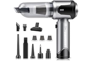 ‎ZABATOCO Akku Handstaubsauger 19Kpa kabelloser Handstaubsauger mit bürstenlosem Motor 4-in-1 Auto Staubsauger Stark Mini Handstaubsauger 3-Gang Staubsauger &Luftgebläse für Auto,Haus mit 3 HEPA Filter Grau