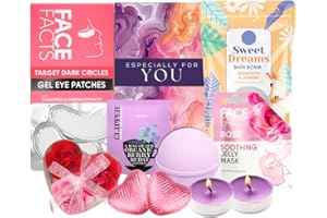 Pamper Gifts for Women - Get Well Soon Gifts for Women, Self Care Package For Her Birthday, Relaxation Spa Bath Set, Ladies Pamper Hamper, Sister, Friend, Wife - Lavender Pamper Hamper by Gift Harbour