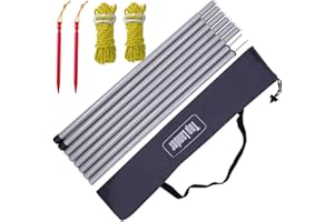 TOP LANDER Carpa Tarp Polos Doblar 3/4 Sección Ajustable Talla De Acero Doble Accesorios para Alacena Canopy Porche Toldo Sun Sails