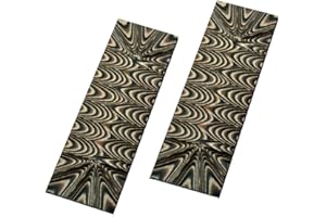 Danuland 2 pièces G10 Micarta couteau poignée échelles dalles couteaux personnalisé bricolage outil matériel pour la fabrication de couteau ébauches lames (Coffee&Noir)