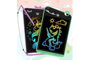 Fullware LCD Schreibtafel Kinder, 8,5 Zoll Maltafel Zaubertafel Dinosaurier Einhorn Lernspielzeug, Geburtstag Weihnachts Geschenke für 3 4 5 6 7 8 Jahre Jungen Mädchen