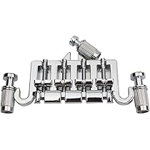Chevalet De Basse Jazz 4 Cordes Guyker - Selles Laiton CNC, Masse Haute, Couleur Noire