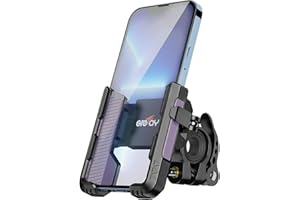 Grefay Uchwyt na Telefon Rowerowy (Szybki Demontaż 1S) uchwyt na Telefon Motocyklowy z 2 Portami z Obrotem 360 na Zewnątrz Uchwyt na Telefon na Kierownicę do Scooter do Smartfona 4.0-7.0