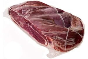 Jambon Serrano Espagnol (Épaule) Désossé et Poli env. 1 Kg - Jamon Naturel Elaboré avec du Sel de La Mer Méditerranée